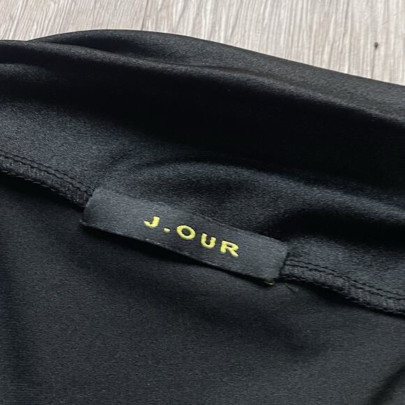 J.OUR Elegant Maxi Dress L Stretchy Slit Gown Formal Prom Gala Quite Luxury USA - Picture 5 of 6